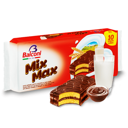 Mix Max, Sponge Cake with Cocoa Filling and Coating, 10pk
