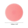 thumbnail image 4 of Unique Bargains 1 Pc Portable Silicone Facial Cleansing Brush Round 2.44"x1.3"x0.79" Pink, 4 of 7