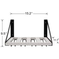 thumbnail image 2 of Rustic Wood Wine Rack Wall Mounted 15 Inch Wine Storage Holder Racks, Stemware Racks for Bar, Kitchen Dining, 2 of 6