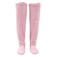 thumbnail image 3 of GUOOL over Knee High Fuzzy Protection Thick Warm Leg Cover Super Soft Thigh High Socks Pink, 3 of 9