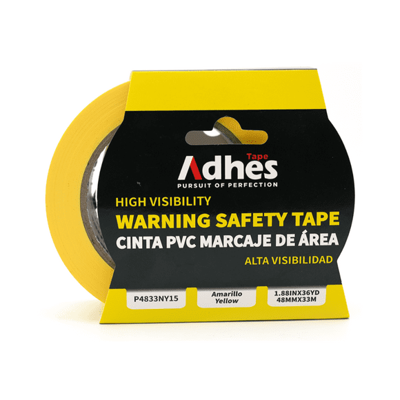 Cinta De Marcaje Vinílica Adhes Amarillo Reflejante 48Mm x 33M