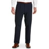 Men's Big & Tall Gold Series Perfect Fit Waist-Relaxer Unfinished Pleated Suit Pants