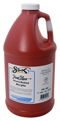 Sax True Flow Heavy Body Acrylic Paint, Half Gallon, Fire Red