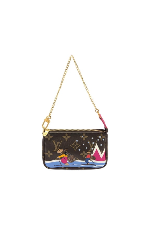 Pre-Owned Louis Vuitton Monogram (Holiday) Mini Pochette Accessoires M67769 Accessory Pouch