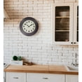 thumbnail image 2 of 20 Inch Retro Wall Clock Silent,Accurate Time,Big Numbers,Quartz,Analog,Black, 2 of 7