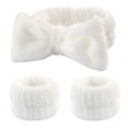 thumbnail image 1 of Bonita banda de peluche para lavarse la cara, banda para el cabello, mascarilla de maquillaje, funda a prueba de humedad, artefacto, toalla, anillo para el cabello, cuerda para la cabeza para mujer, 1 of 6