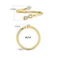 thumbnail image 5 of TimeLe$$ Classics 14K Yellow Gold Natural Diamond Infinity Promise Ring (Ring Size 8), 5 of 6