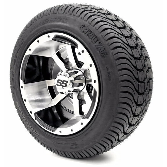 10" GTW Storm Trooper Wheels | Cruz Golf Cart Tires Combo (Set of 4)