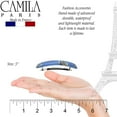 thumbnail image 6 of Camila Paris CP3019 French Hair Barrette Clip for Girls, Black, Rubberized Metal Clasp Strong Hold Grip Hair Clips for Women, No Slip Durable and Styling Girls Hair Accessories, Made in France, 6 of 48