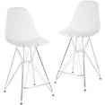 Flash Furniture 2 Pk. 26" High Clear Acrylic Counter Height Stool with
