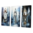 thumbnail image 3 of Designart "New York Grand Central composition II" City New York Wall Art Set Of 3 - Gold New York Canvas Set For Living Room Decor, 3 of 7