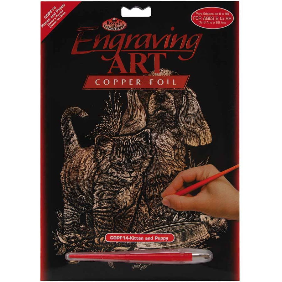 Copper Foil Engraving Art Kit, 8" x 10"