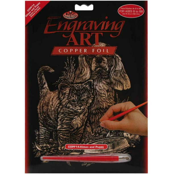 Copper Foil Engraving Art Kit, 8" x 10"