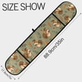 thumbnail image 3 of Dailycode Double Sided Oven Mitt with Loop Heat Resistant Kitchen Long Potholders 7" x 35" Smiling Squirrel with Acorns, 3 of 6