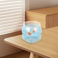 thumbnail image 4 of OUNONA Small Aquarium Desktop Style Plastic Fish Bowl for Office Use 1Set, 4 of 6