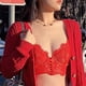 thumbnail image 1 of Ropa interior sexy y hermosa con una espalda que se puede usar a la moda Sujetador exterior puro con tirantes y corsé., 1 of 3