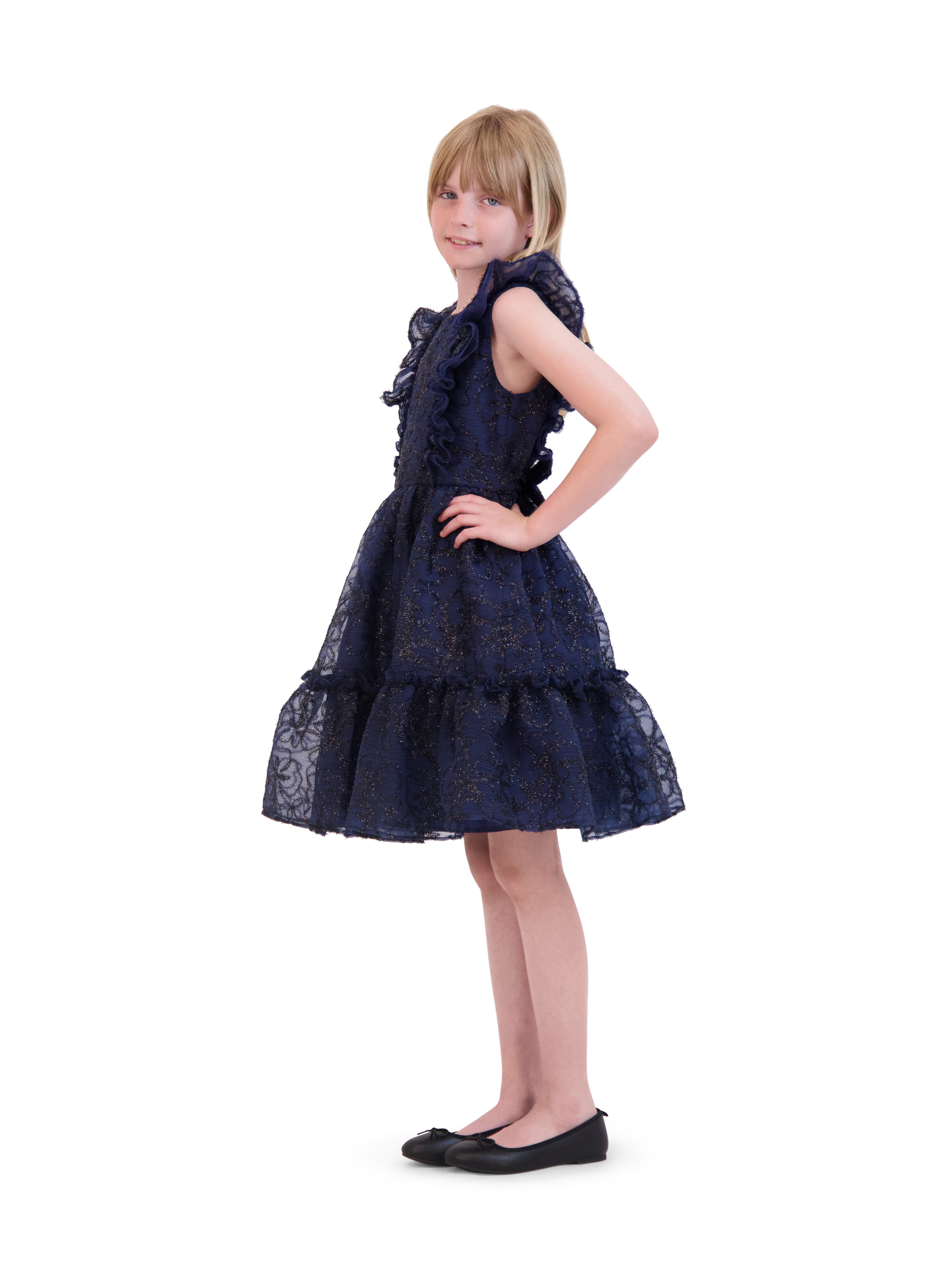 Kensie Girl Soutache Organza Dress, Sizes 4-16