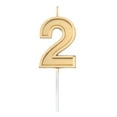 Birthday celebration candle number 0 to 9 paraffin wax abs material