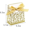 thumbnail image 2 of 50 cajas de regalo de papel dorado para regalos, dulces, confeti, recuerdos de fiesta y joyas para bodas, cumpleaños, baby shower, santo, comunión, Chris Rojo Verde Cocina, Decoración y Otros, 2 of 5