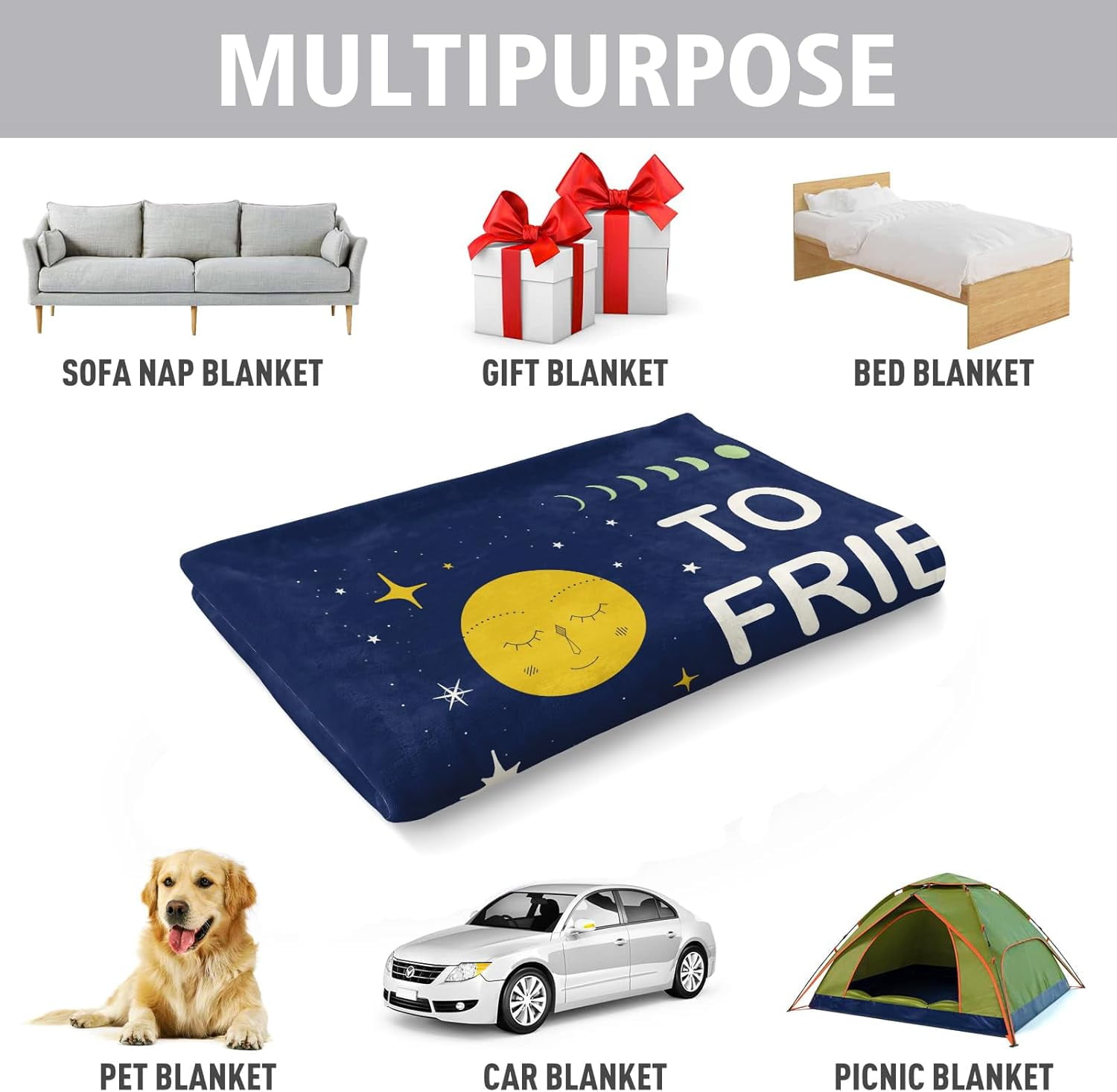 Best Friend Birthday Gifts for Women, Friendship Gifts for Women, Soul Sister, BBF, Bestie, Gift for Friends Female, to My Friend Blanket