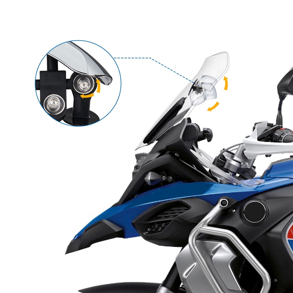 Toorise Aluminum Alloy Shockproof Motorcycle Rearview Mirror Handlebar Mirror 180 Degree Adjustable Safety Wide Visibility Blind Spot Mirror for Dirt Bikes Accessories