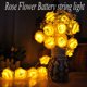 thumbnail image 3 of Cadena de luces LED con forma de rosa para decoración de bodas, fiestas y San Valentín, con pilas AA, 3 of 4