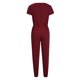 thumbnail image 5 of Mono Para Mujer de Moda Color Sólido Sin Mangas Cintura Encaje Bolsillo Casual Recto Lápiz Pantalones Mono Odeerbi ODB-4, 5 of 8