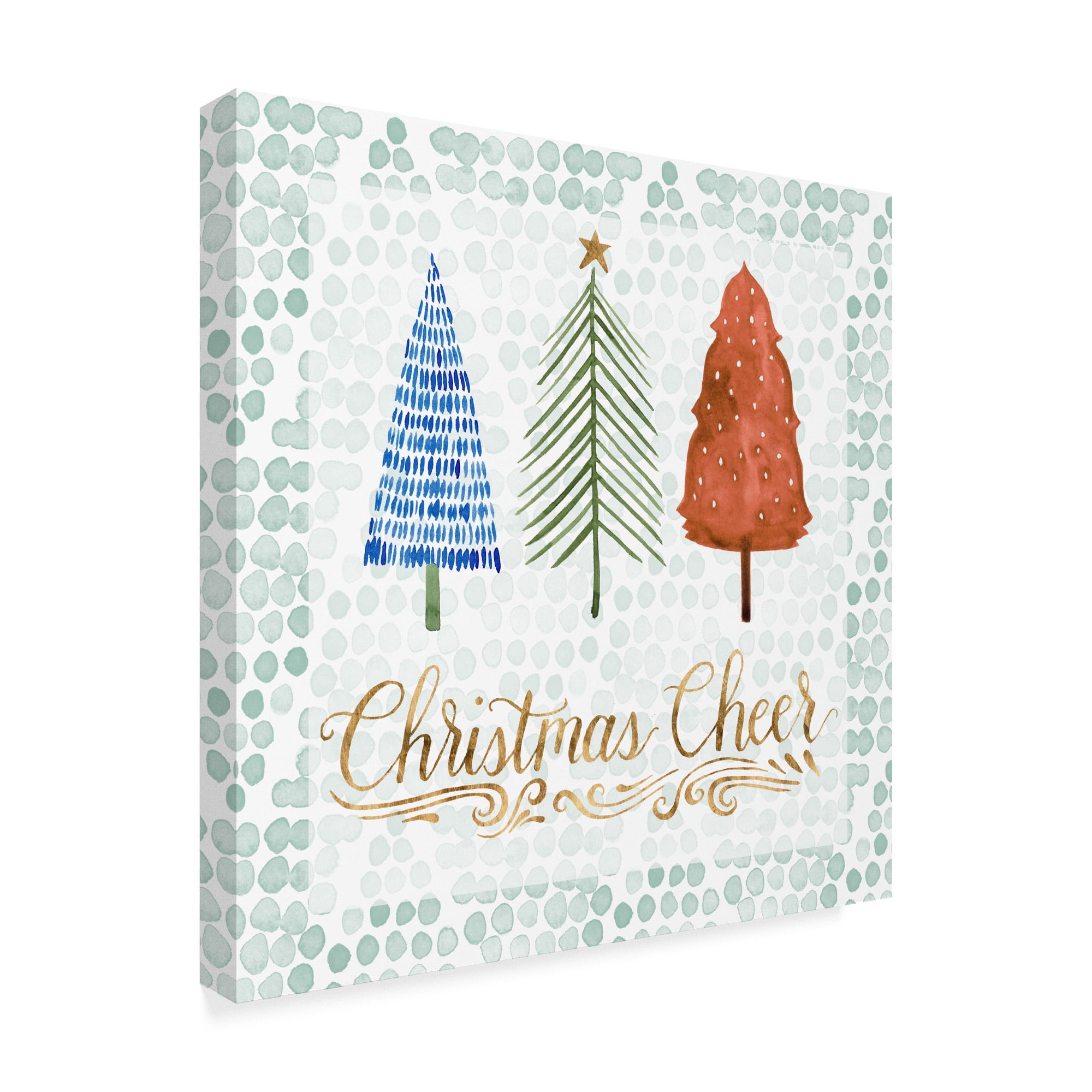 Trademark Fine Art 'Christmas Tree Whimsy IV' Canvas Art by Grace Popp