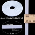 thumbnail image 2 of White Polyester Boning 10mm Wide 25 Yards Long High Density Corset Boning for Sewing Bra Boning Tool Garment Accessories for Wedding Bridal Dress Evening Gowns Lingerie Hats Bags Making White, 2 of 9