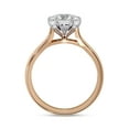 thumbnail image 4 of AFFY 6 Prong Solitaire Engagement Ring for Women, 1.90 Carat (ctw) Round Cut Lab Grown Diamond Ring In 14K Rose Gold Over Sterling Silver F-G-H, SI Quality Gifts For Her Ring Size-6, 4 of 6