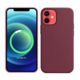 thumbnail image 1 of Plum Red Magnetic iPhone 12 / iPhone 12 Pro Case, Liquid Silicone Phone Case Compatible with Magsafe Charger, Protective Case Cover with iPhone 12/12 PRO, 1 of 4