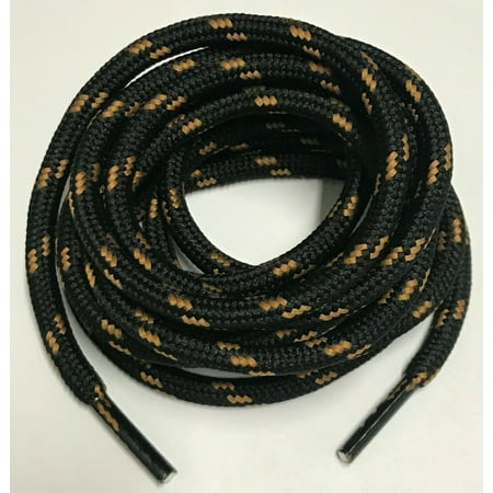 

B&Q 3 Pairs 5MM Thick Heavy Duty Round Boot Laces Shoelaces replacements strings for Hiking Walking Construction Safety Work Boots Shoes 39 40 48 54 55 60 63 72 Inches