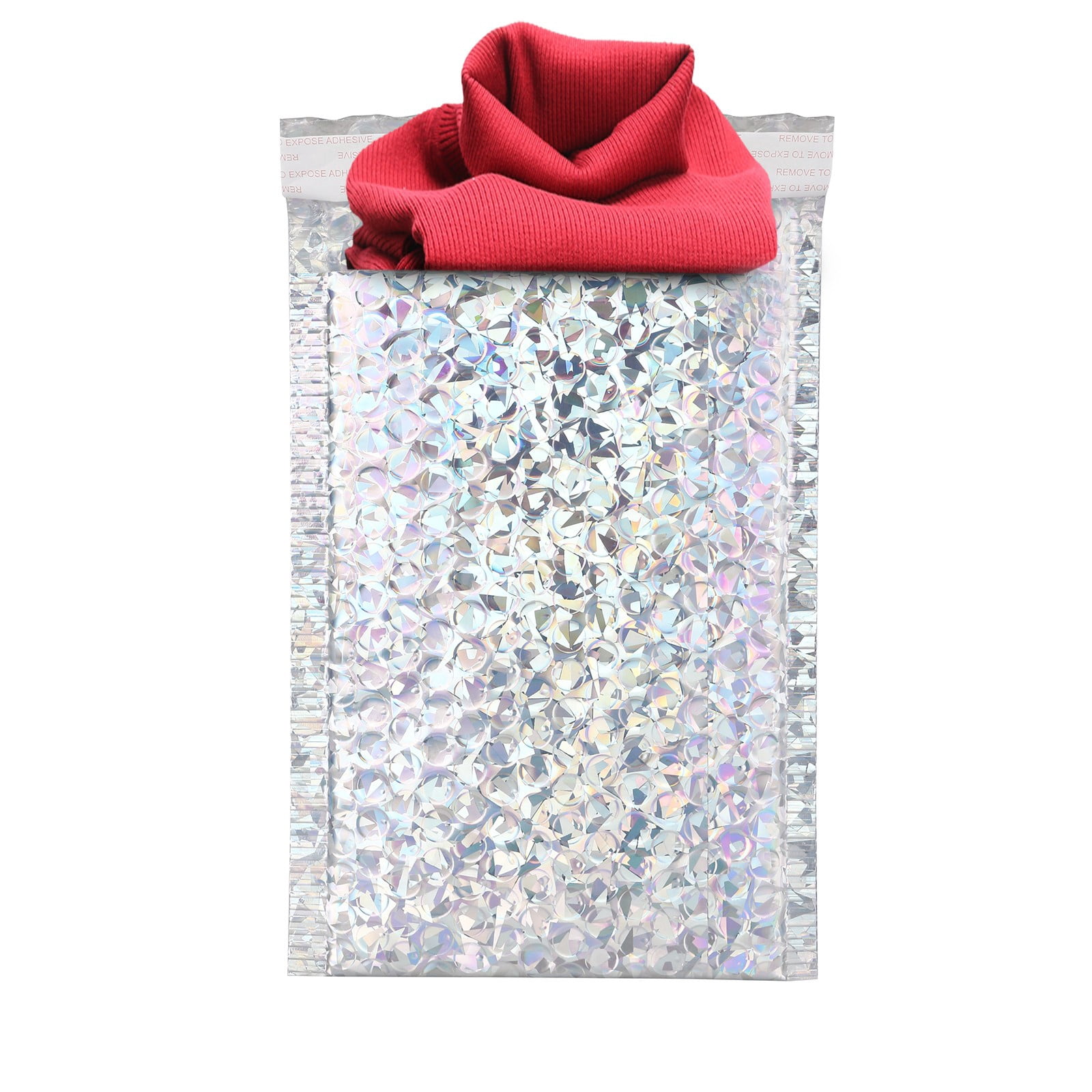 Bubble Mailers, 6 x 5 Inch, White Poly Mailers, Padded Envelopes, Shipping Envelopes, Water Resistant, Self Seal, 50 Per Box