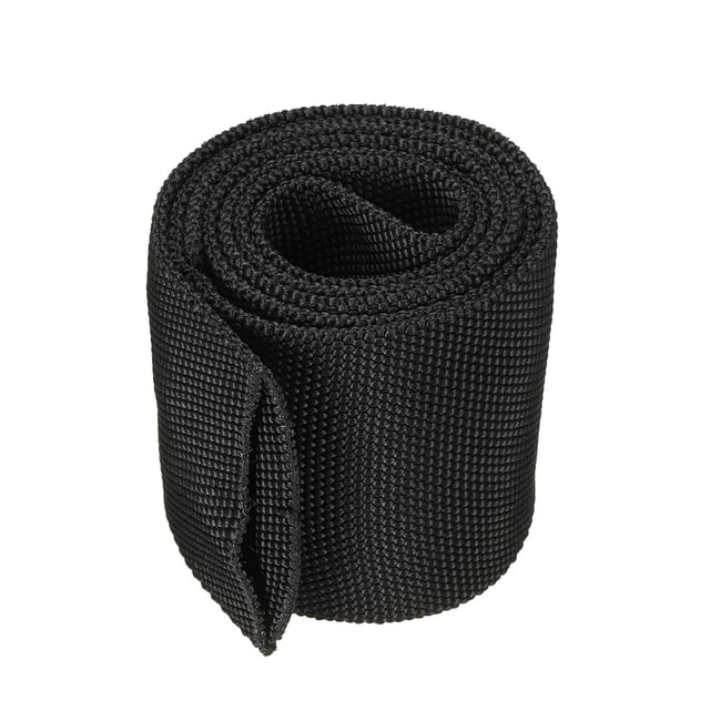 Unique Bargains 2.8' ID 3.3FT Nylon Protective Hose Sleeve, Cable Cover Sheath Protection, Black