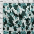 thumbnail image 3 of oneOone Silk Tabby Teal Green Fabric Animal Skin Diy Clothing Quilting Fabric Print Fabric By Yard 42 Inch Wide, 3 of 6