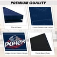 thumbnail image 3 of 72 x 36 Inch Foldable Poker Table Top, 8-Player Texas Poker Table Topper, Deluxe Anti-Slip Rubber Poker Card Tabletop Layout w/Cup Holders & Carrying Bag for Family Games Casino (Black), 3 of 8