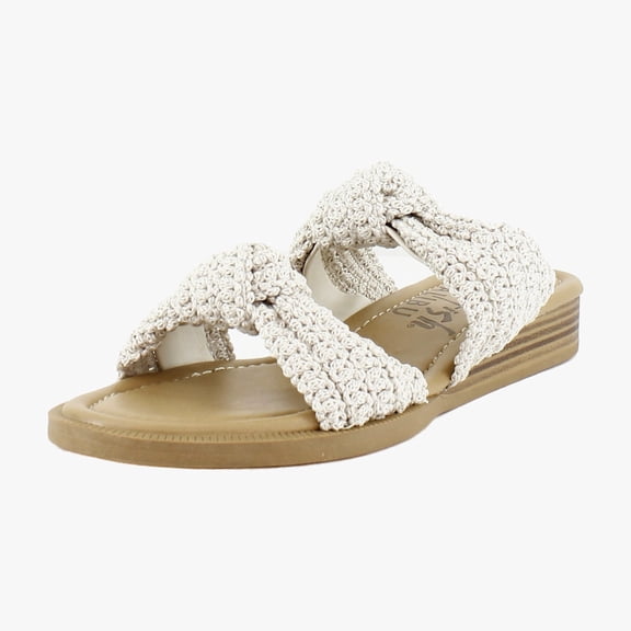 Blowfish Ashland Women's Sandals White Crochet Size 8.5 M