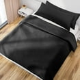 thumbnail image 2 of PiccoCasa 2Pcs Pillow Covers Microfiber Body Zipper Pillowcases Black 20"x54", 2 of 7