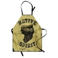 thumbnail image 1 of Dinosaur Apron Hand Drawn Roaring Tyrannosaurus Portrait Native Spirit Jurassic Wild Animal, Unisex Kitchen Bib Apron with Adjustable Neck for Cooking Baking Gardening, Army Green Black, by Ambesonne, 1 of 3
