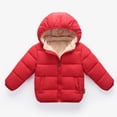 thumbnail image 1 of Abrigos y chaquetas para niños pequeños, otoño-invierno, sólidos, con capucha, gruesos y cálidos, chaquetas y ropa exterior para exteriores, ropa deportiva, 1 of 3