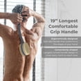 thumbnail image 5 of Avilana Shower Body Brush with Long 19 inch Curved Handle, Long Silicone Handle Back Scrubber with Dual-Sided Long Handle Bath Shower Brush (Brush-Lavender), 5 of 6