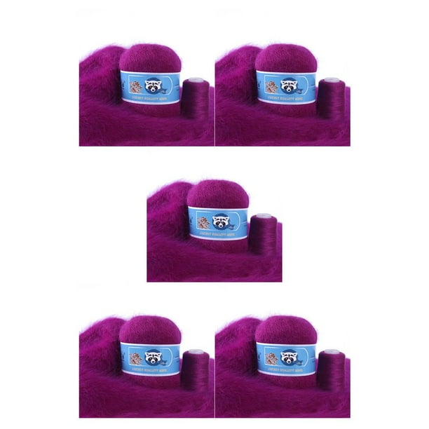 Billuyoard y cálido hilo de felpa tejido a mano ganchillo hilo ligero mujer cárdigan bufanda infantil gorro DIY Type2 NO2 Billuyoard CBP163462