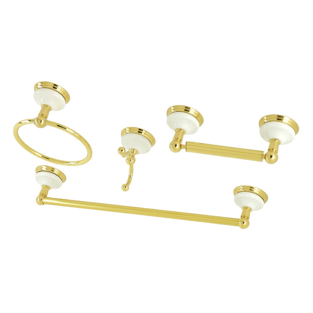 Kingston Brass BAK1112478ORB Victorian 4-Piece Bathroom Hardware, Oil Rubbed Bronze