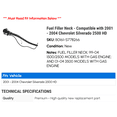thumbnail image 2 of Fuel Filler Neck - Compatible with 2001 - 2004 Chevy Silverado 2500 HD 2002 2003, 2 of 2