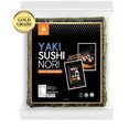 thumbnail image 2 of Organic Yaki sushi nori(), 50 Full sheet, Gold Grade, Roasted seaweed, Resealable, Product of South Korea, USDA Organic, Kosher, Premium quality(50 full sheet x 1package), 2 of 5