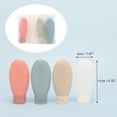 thumbnail image 2 of Unique Bargains 4 Pcs Travel Container Set Portable PP Travel Bottles Set 2.12oz Blue Beige Transparent White Pink, 2 of 5