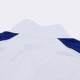 thumbnail image 6 of Mens Big & Tall Color Block Zip Up Track Jacket, Stand Collar Raglan Long Sleeve No Hood Workout Athletic Jacket Casual Outerwear for Fall Winter Sports Size 4XL White, 6 of 8