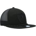 thumbnail image 3 of Men's New Era Black Las Vegas Raiders Illumination Golfer Snapback Trucker Hat, 3 of 6