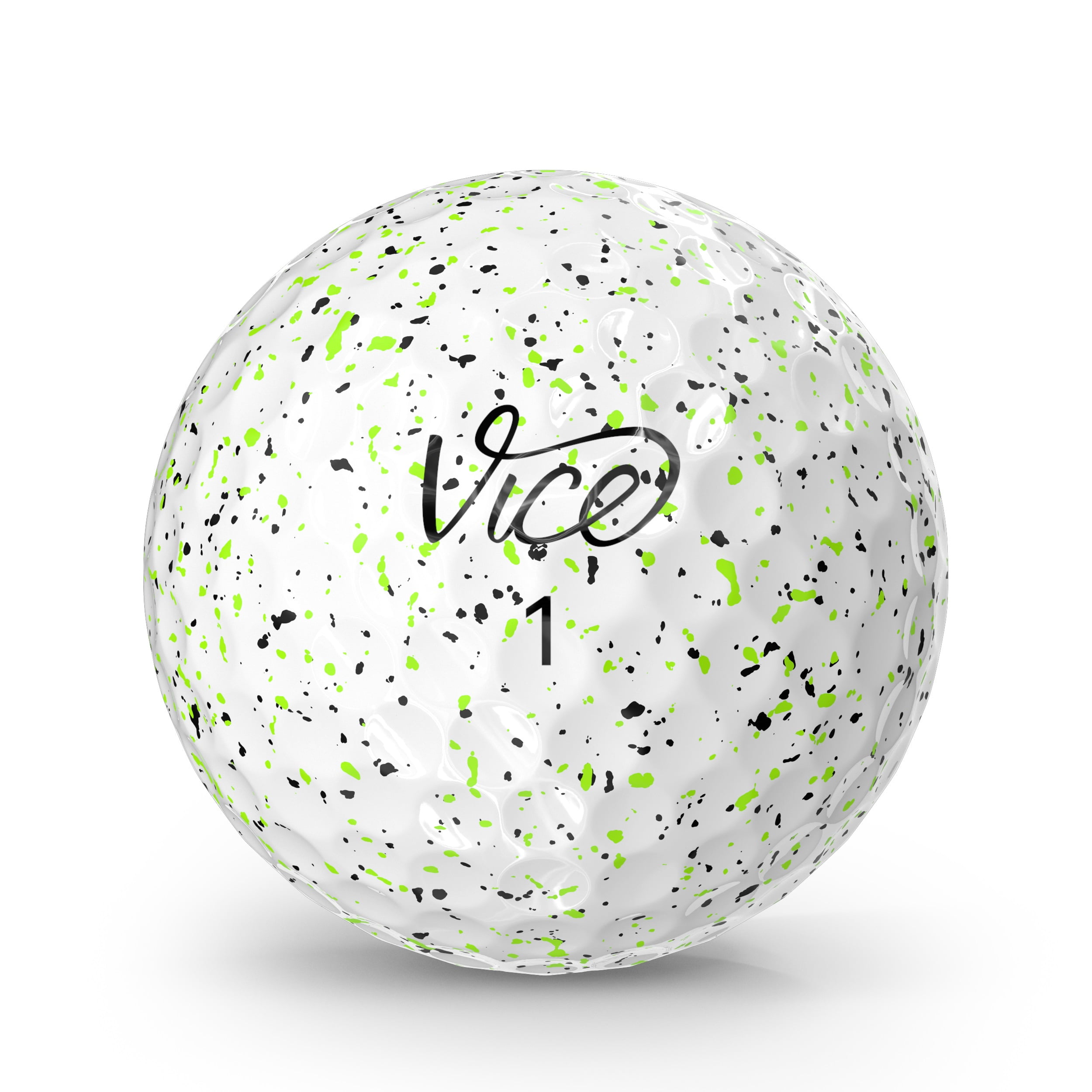 Vice Pro Drip 2024 Golf Balls, Lime/Black, 1 Dozen