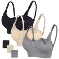 thumbnail image 1 of Body Silk Seamless Maternity Nursing Bra with Pads, Extenders & Clips, 1 of 7